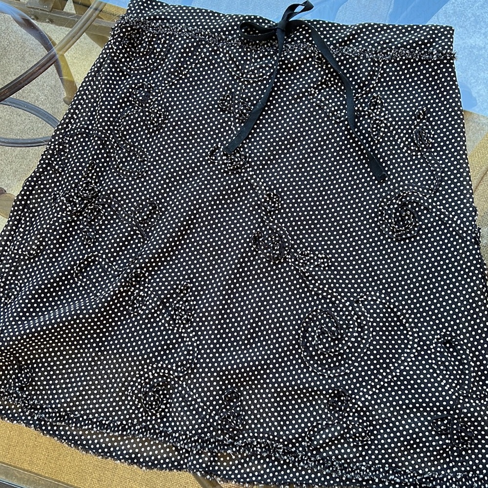 Max Studio women’s polka dot miniskirt blk&white fully lined medium - Picture 13 of 17